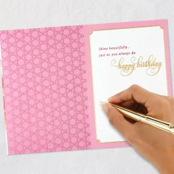 Shine Beautifully Birthday Card for Granddaughter