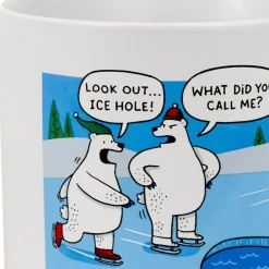 Shoebox Skating Polar Bears Funny Mug, 20 oz.