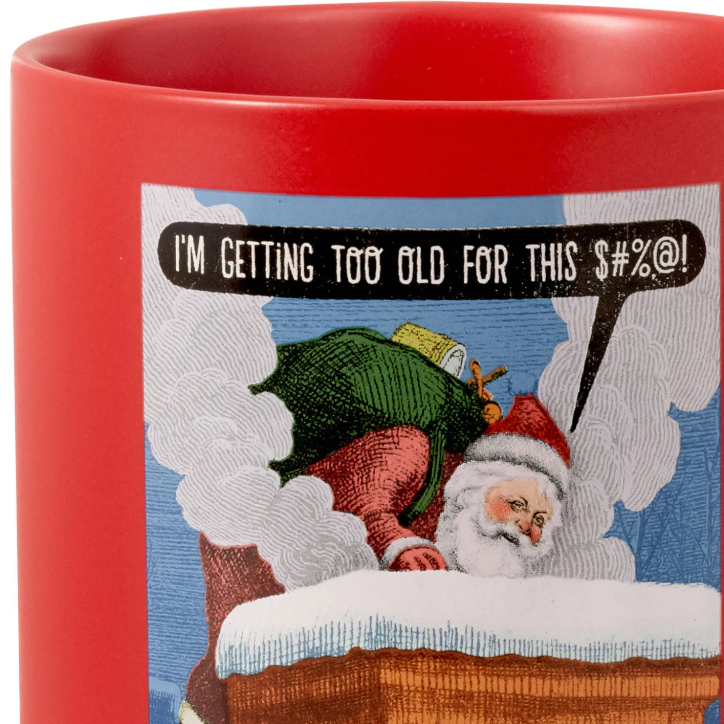 Shoebox Too Old for This Santa Funny Mug, 20 oz.