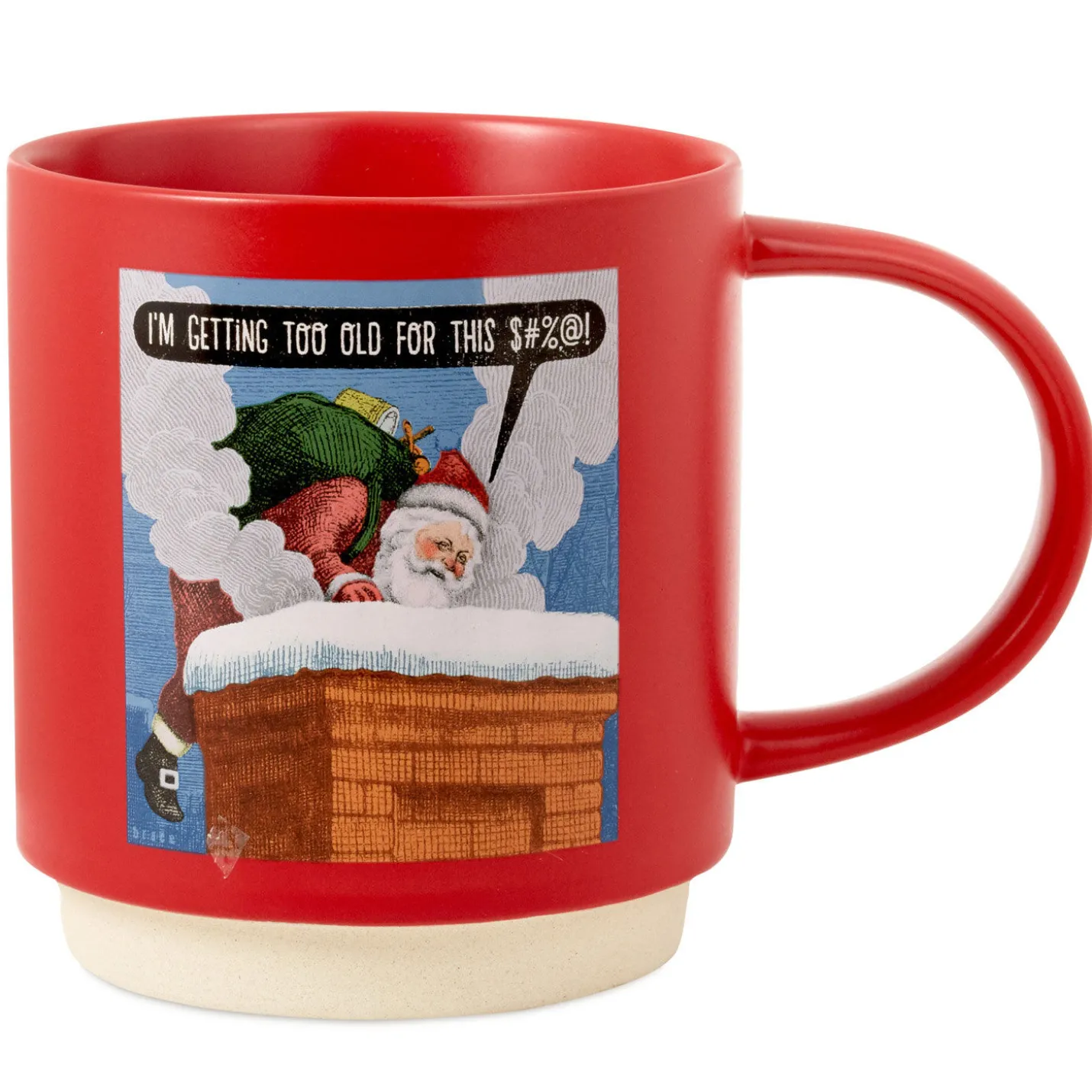 Shoebox Too Old for This Santa Funny Mug, 20 oz.