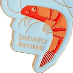 Shrimply Awesome Shrimp Charm Keychain
