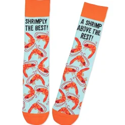 Shrimply the Best Novelty Crew Socks