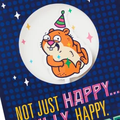 Silly. Crazy, Giddy, Dizzy Happy Hamster Dance Funny Musical Birthday Card With Motion