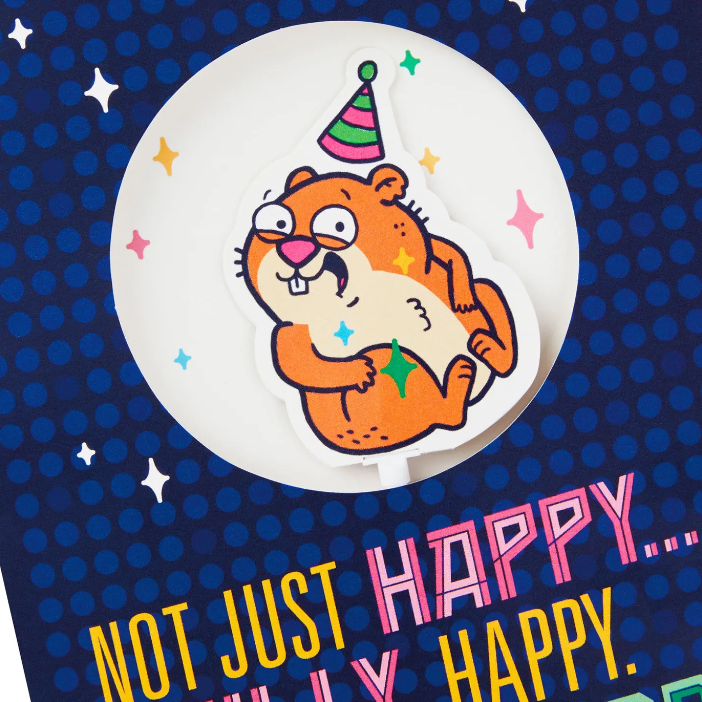 Silly. Crazy, Giddy, Dizzy Happy Hamster Dance Funny Musical Birthday Card With Motion