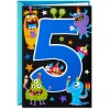 Silly Monsters 5th Birthday Card With Stickers