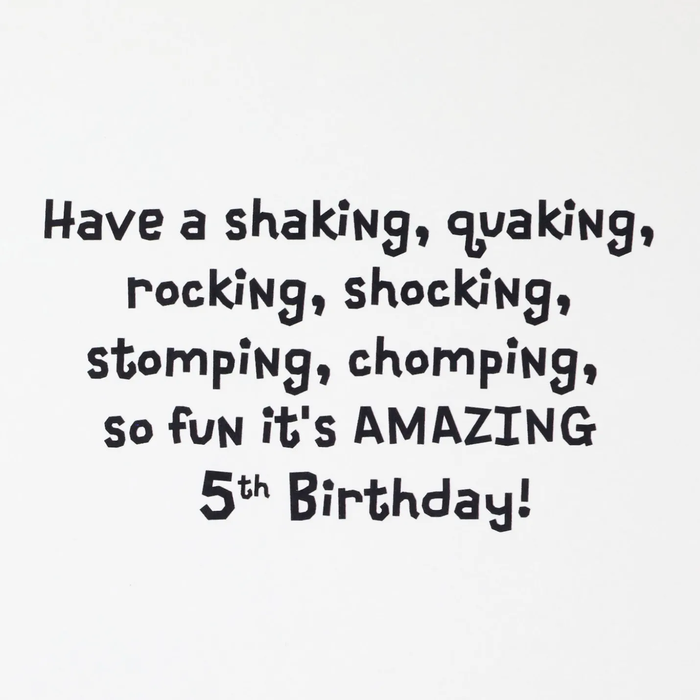 Silly Monsters 5th Birthday Card With Stickers