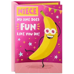 Silly Banana Birthday Card for Niece