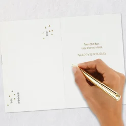 Silver and Gold Balloons Birthday Card