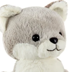 Silver Baby Fox Stuffed Animal, 8"