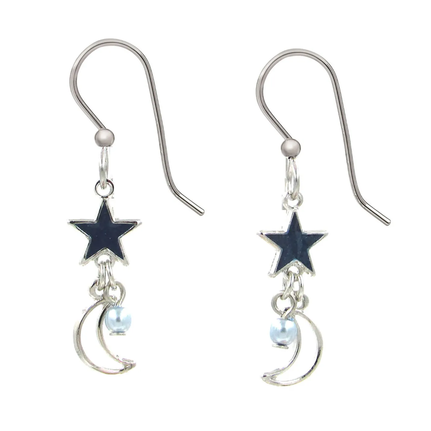 Silver Forest Celestial Cascade Silver Metal Drop Earrings