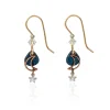 Silver Forest Delicate Skyscape Cascade Mixed Metal Drop Earrings