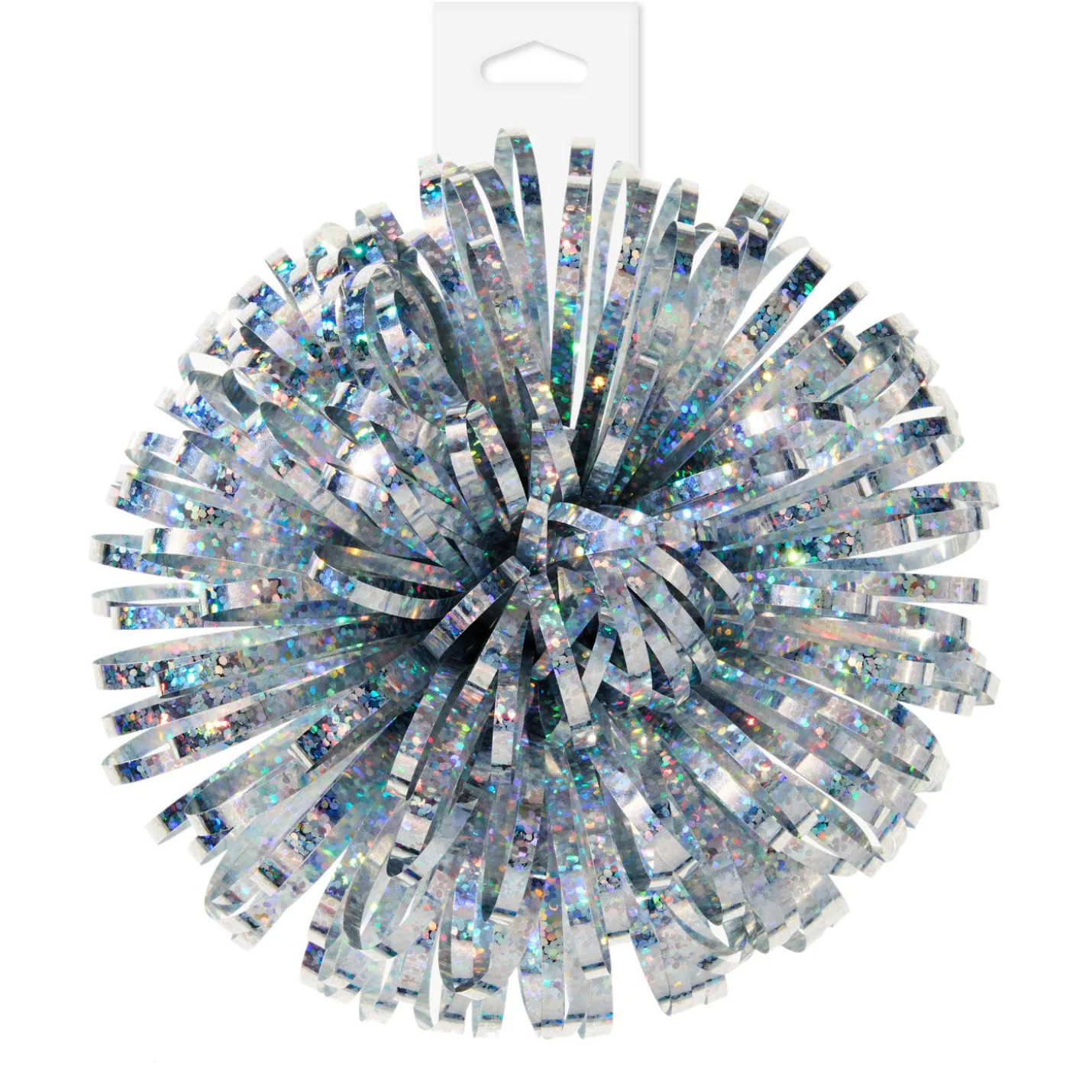 5" Silver Holographic Gift Bow