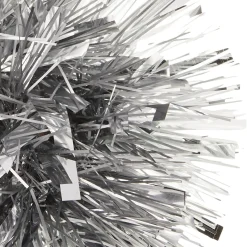 5" Silver Metallic Pom-Pom Gift Bow