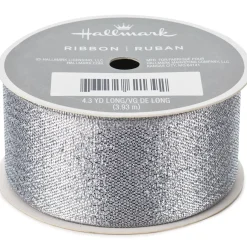 1 1/2" Silver Metallic Ribbon
