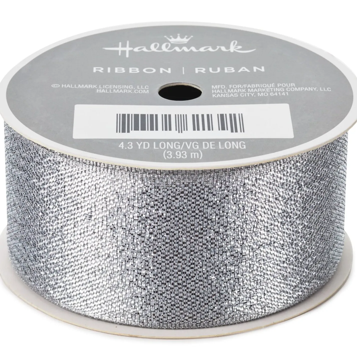 1 1/2" Silver Metallic Ribbon