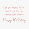 Simple Joys and Bright Blessings Religious Birthday Card
