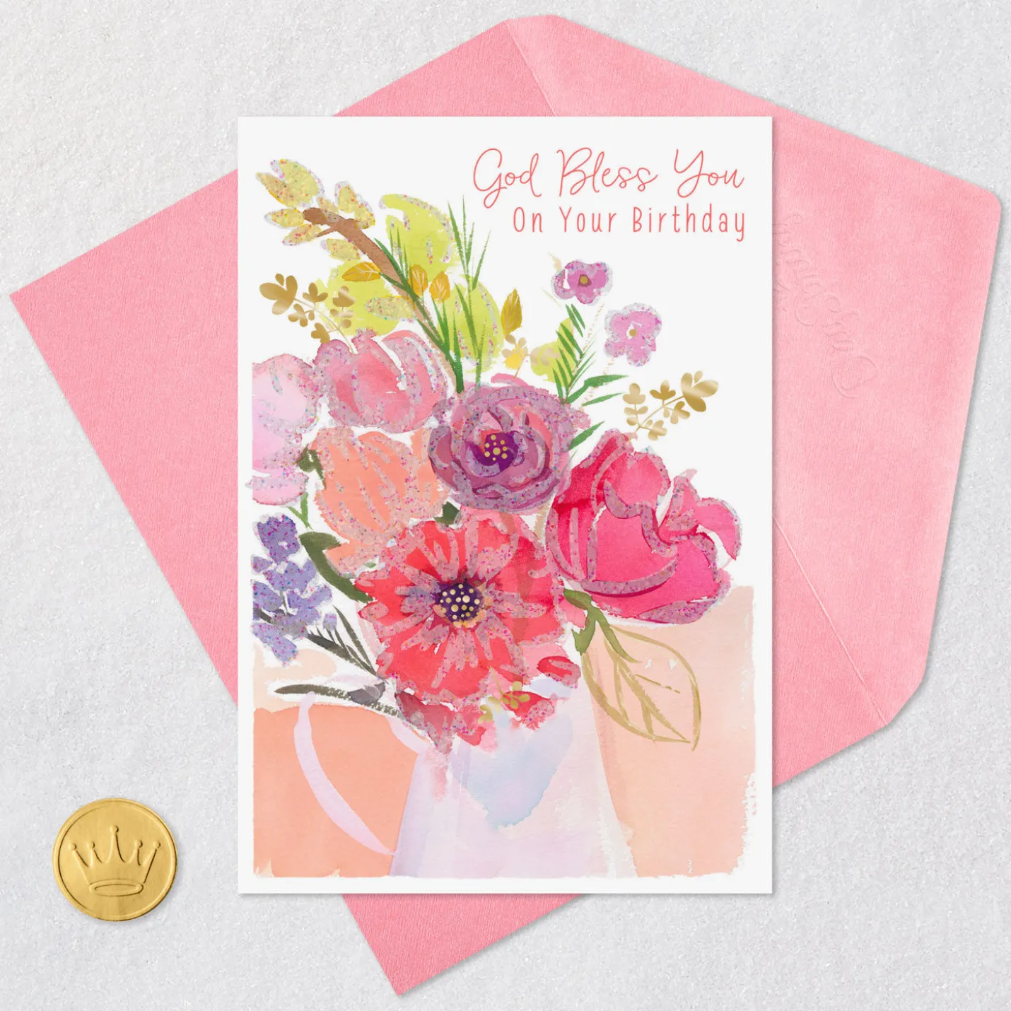 Simple Joys and Bright Blessings Religious Birthday Card