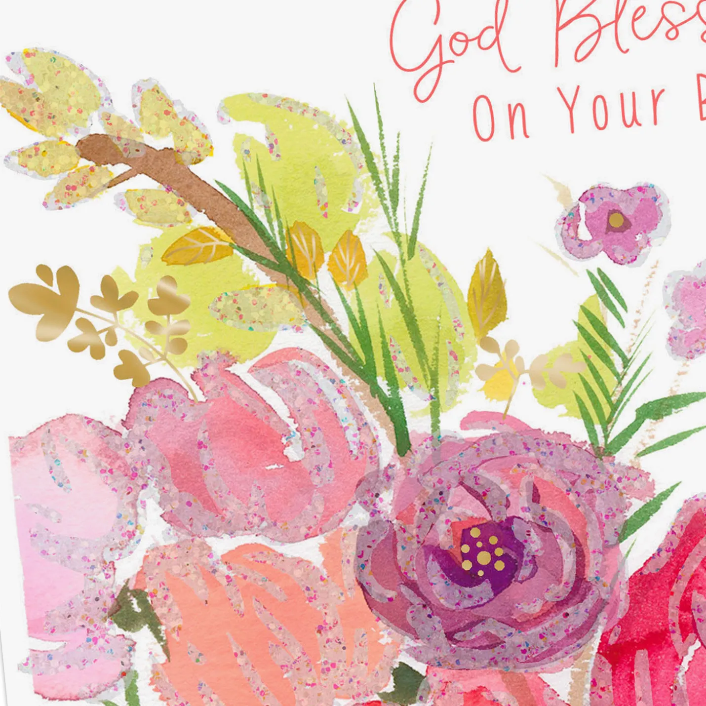 Simple Joys and Bright Blessings Religious Birthday Card
