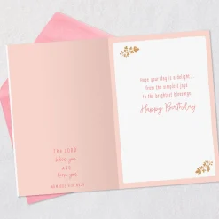 Simple Joys and Bright Blessings Religious Birthday Card