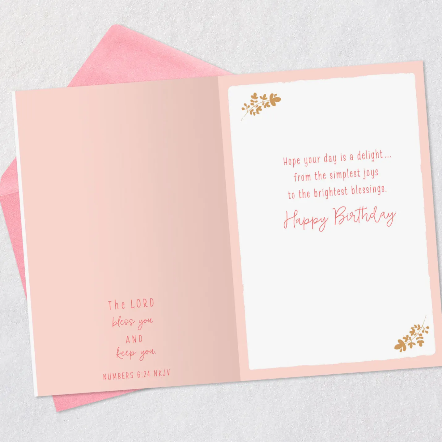 Simple Joys and Bright Blessings Religious Birthday Card
