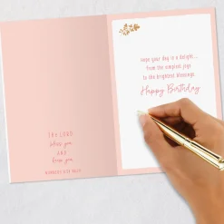Simple Joys and Bright Blessings Religious Birthday Card