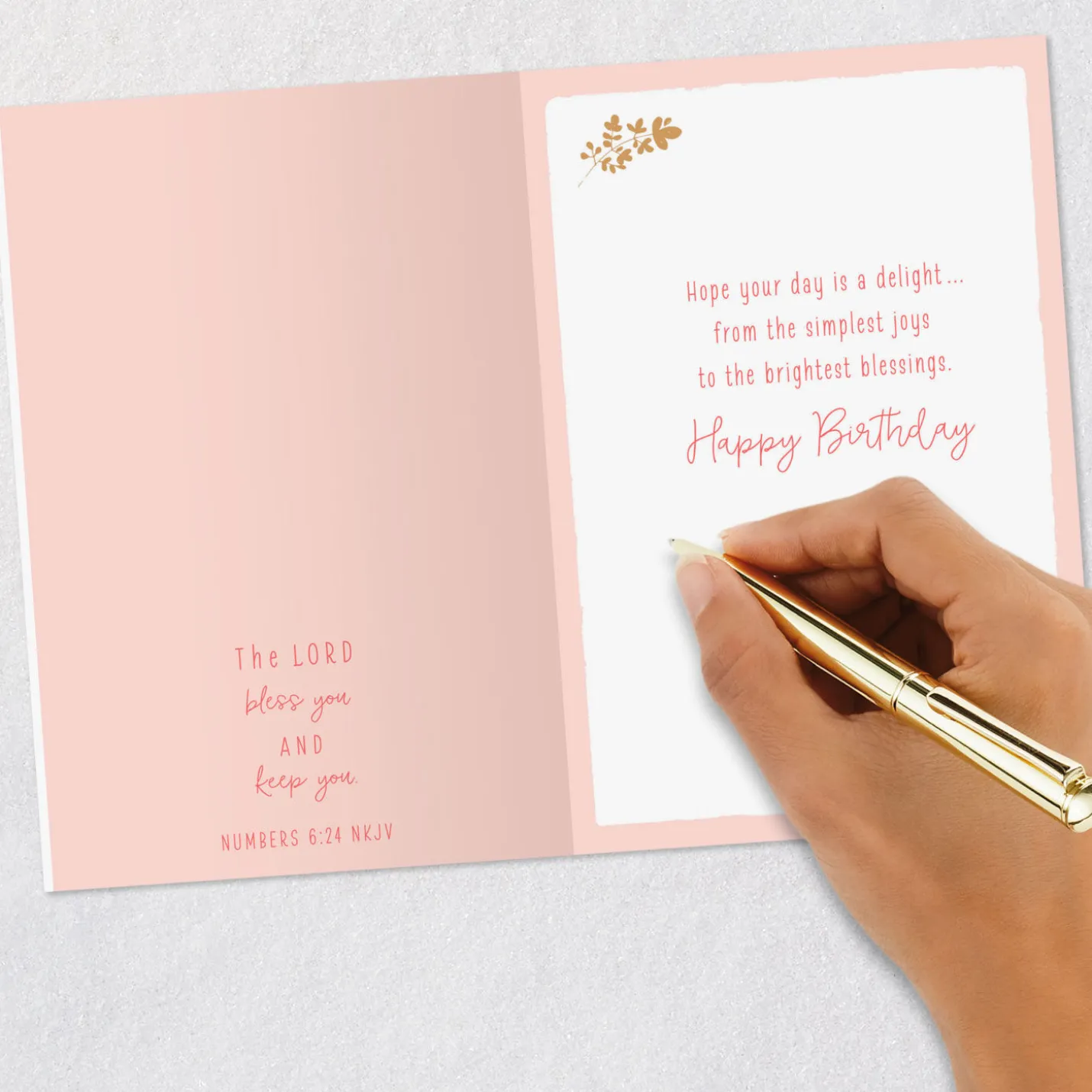 Simple Joys and Bright Blessings Religious Birthday Card