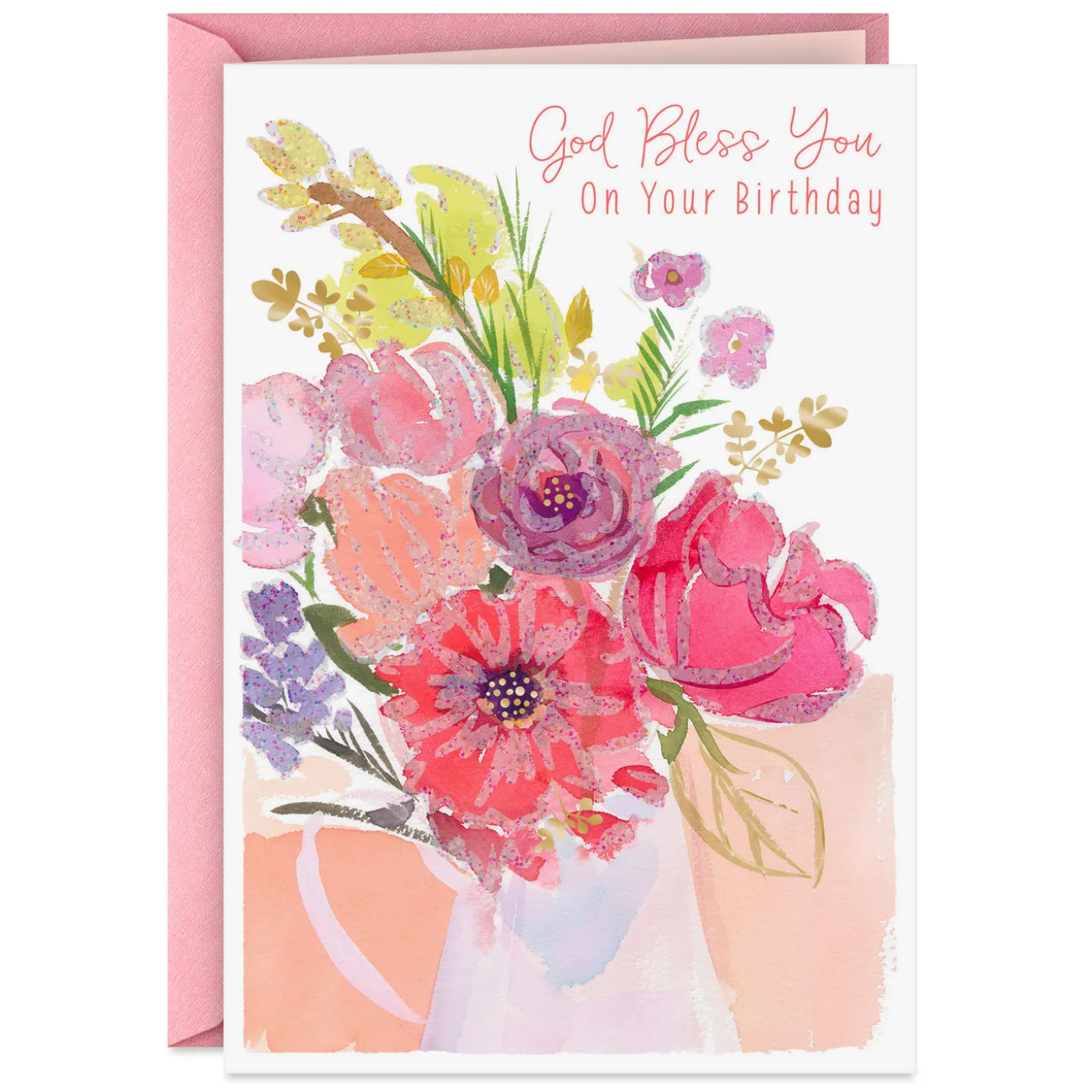 Simple Joys and Bright Blessings Religious Birthday Card