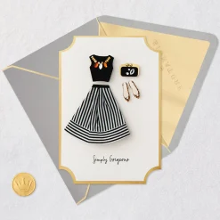 Simply Gorgeous Fashionable Ensemble Birthday Card for Her