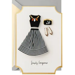 Simply Gorgeous Fashionable Ensemble Birthday Card for Her