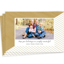 Simply Wonderful Flat Holiday Photo Card