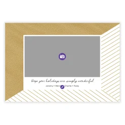 Simply Wonderful Flat Holiday Photo Card