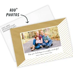 Simply Wonderful Flat Holiday Photo Card