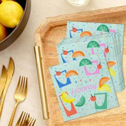 Sip Sip Hooray Cocktail Napkins, Pack of 20