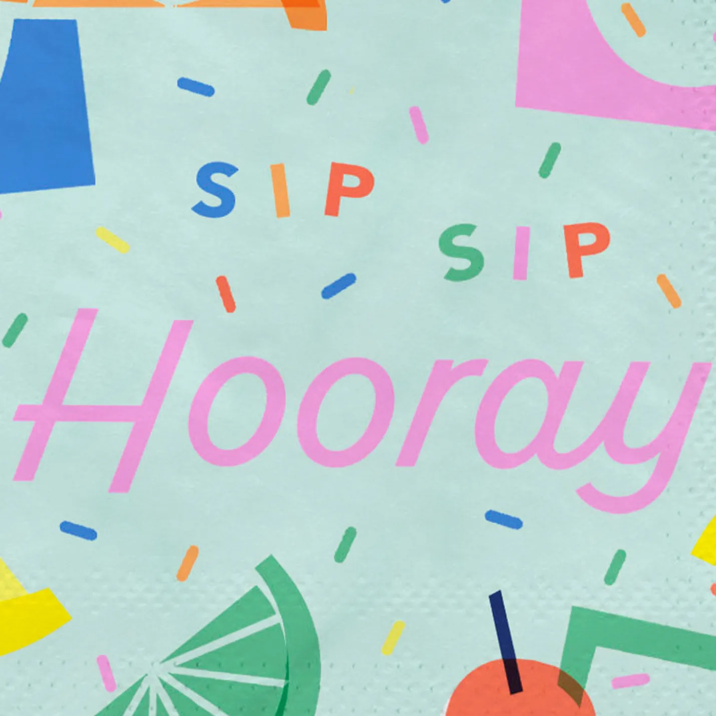 Sip Sip Hooray Cocktail Napkins, Pack of 20