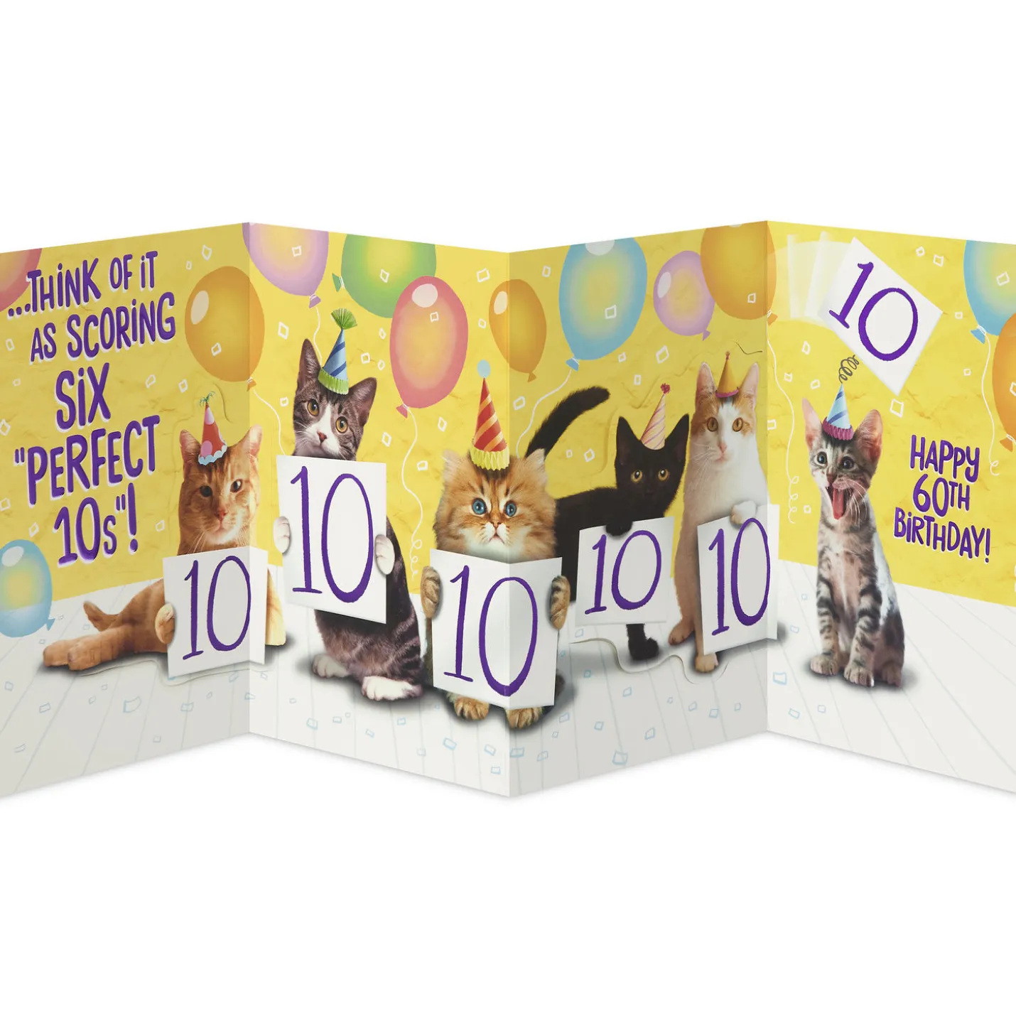 Six Perfect 10s Funny 60th Birthday Card