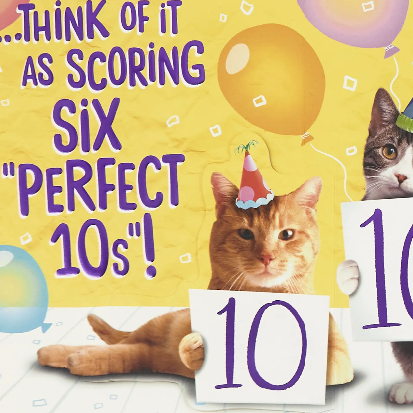 Six Perfect 10s Funny 60th Birthday Card