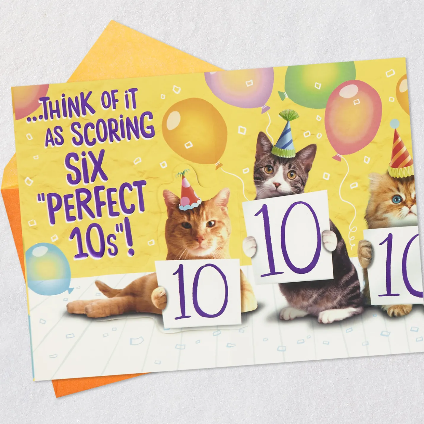 Six Perfect 10s Funny 60th Birthday Card