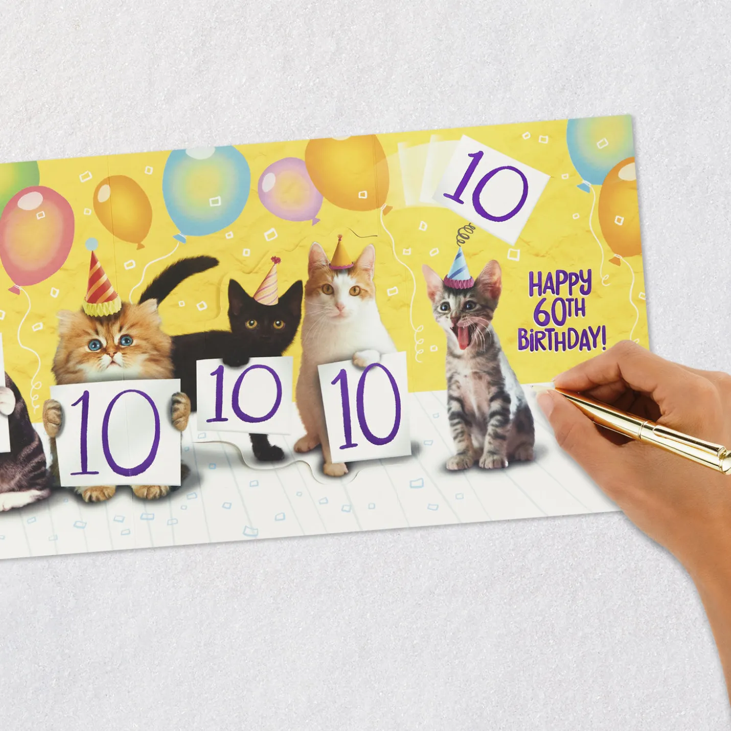 Six Perfect 10s Funny 60th Birthday Card
