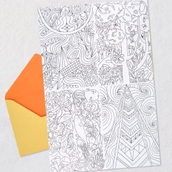Sky's the Limit Birthday Card for Kids With Coloring Sheets and Paper Airplane Activity