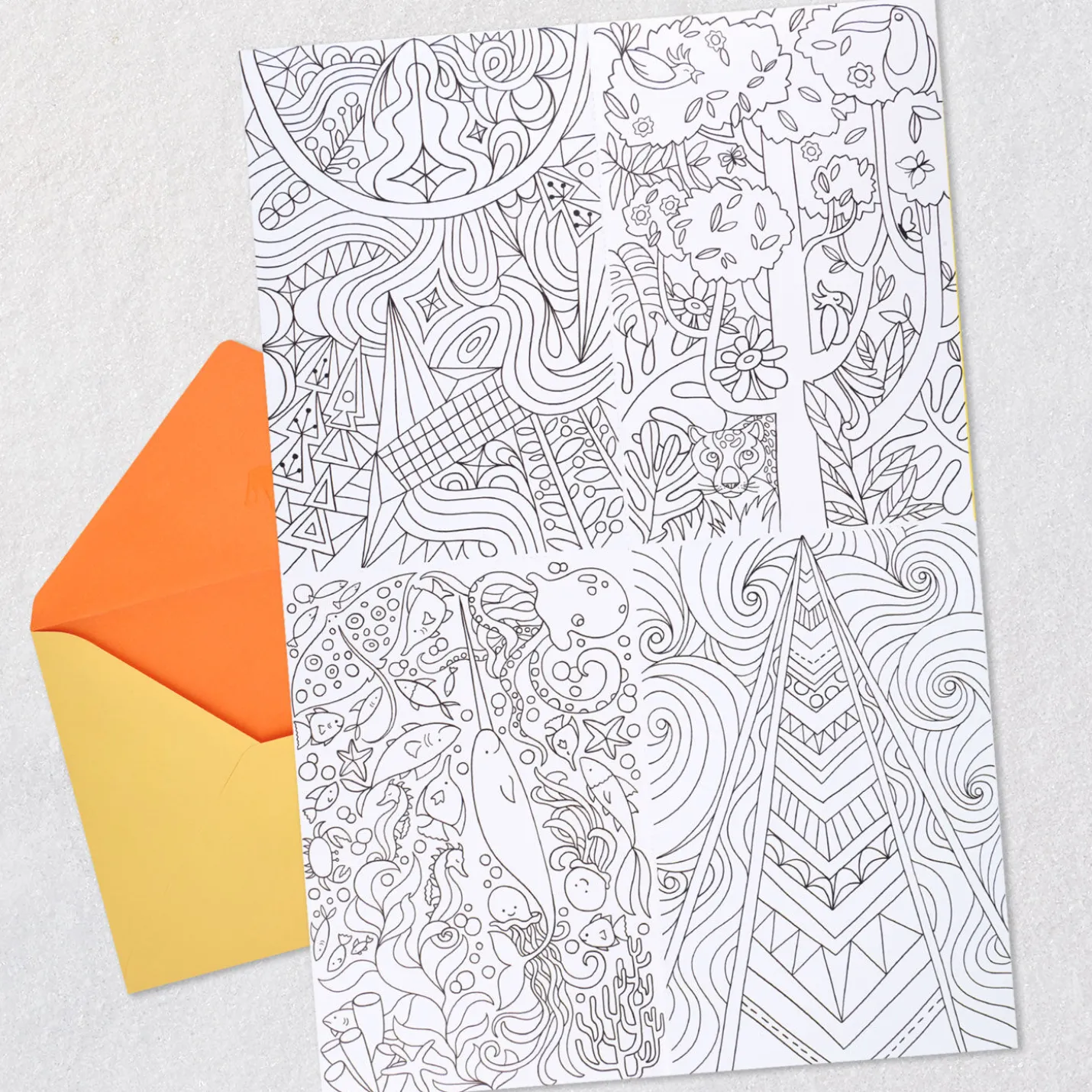 Sky's the Limit Birthday Card for Kids With Coloring Sheets and Paper Airplane Activity