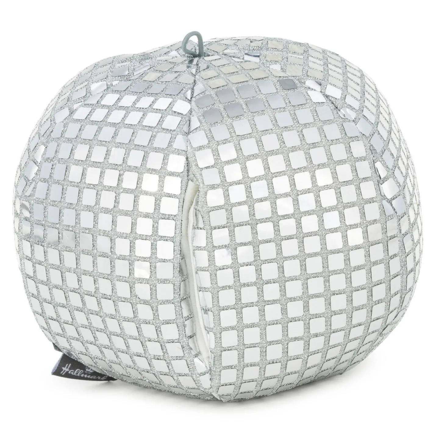 Small Disco Ball Plush With Sound, 6"