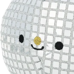 Small Disco Ball Plush With Sound, 6"