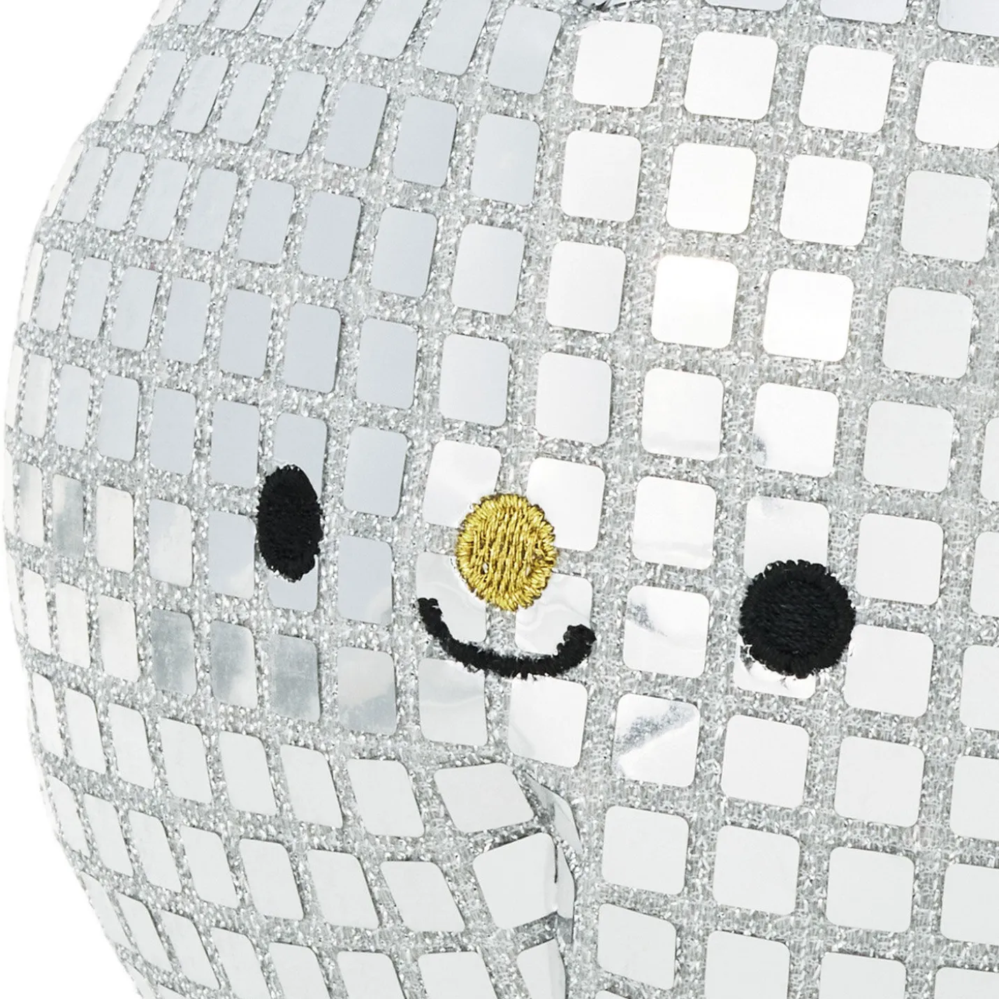 Small Disco Ball Plush With Sound, 6"