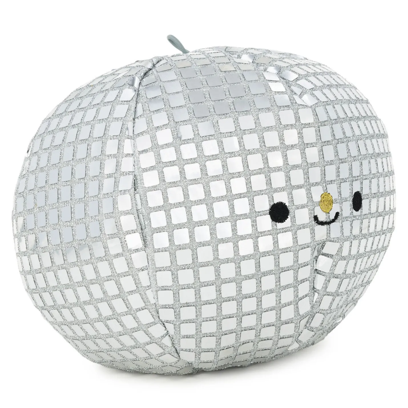 Small Disco Ball Plush With Sound, 6"
