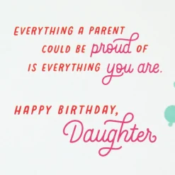 Smart, Kind, Bold, Brave Birthday Card for Daughter