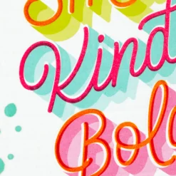 Smart, Kind, Bold, Brave Birthday Card for Daughter