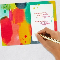 Smart, Kind, Bold, Brave Birthday Card for Daughter