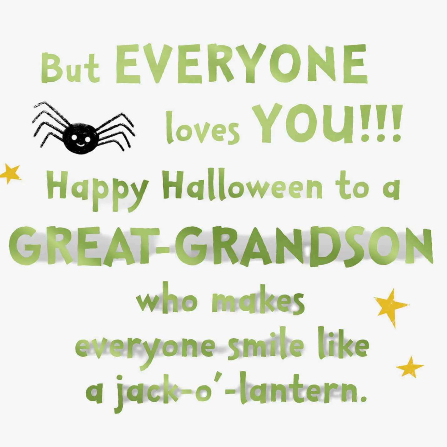 Smile Like a Jack-o'-Lantern Halloween Card for Great-Grandson