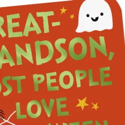 Smile Like a Jack-o'-Lantern Halloween Card for Great-Grandson