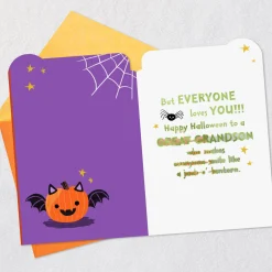 Smile Like a Jack-o'-Lantern Halloween Card for Great-Grandson